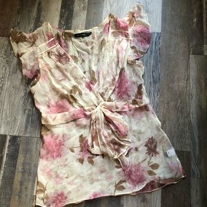 Sheer Floral Top